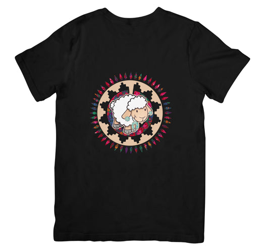 SMALL-XL Adult Tshirt SHEEP W/ NAVAJO Basket